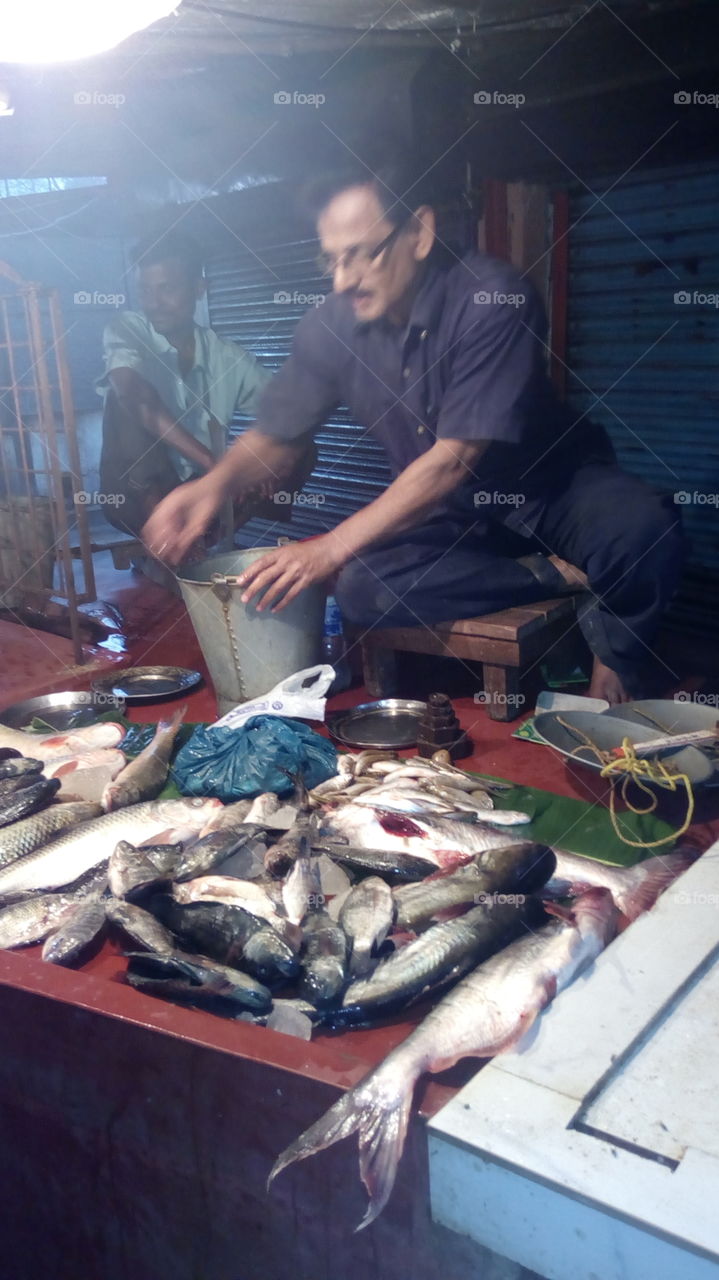 Bengali fish seller