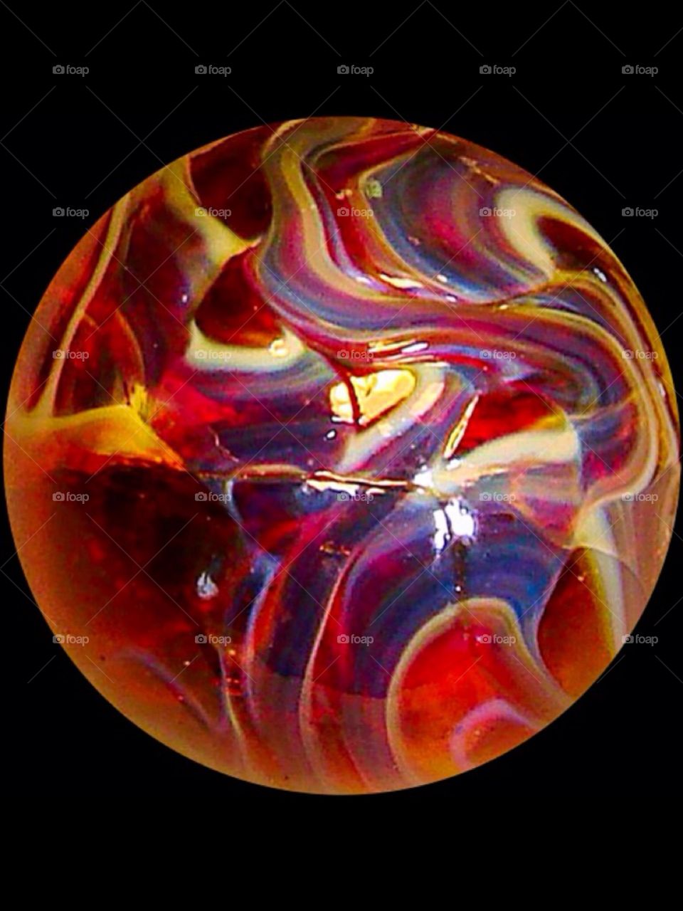 Classy Glass. Fire Red Glass