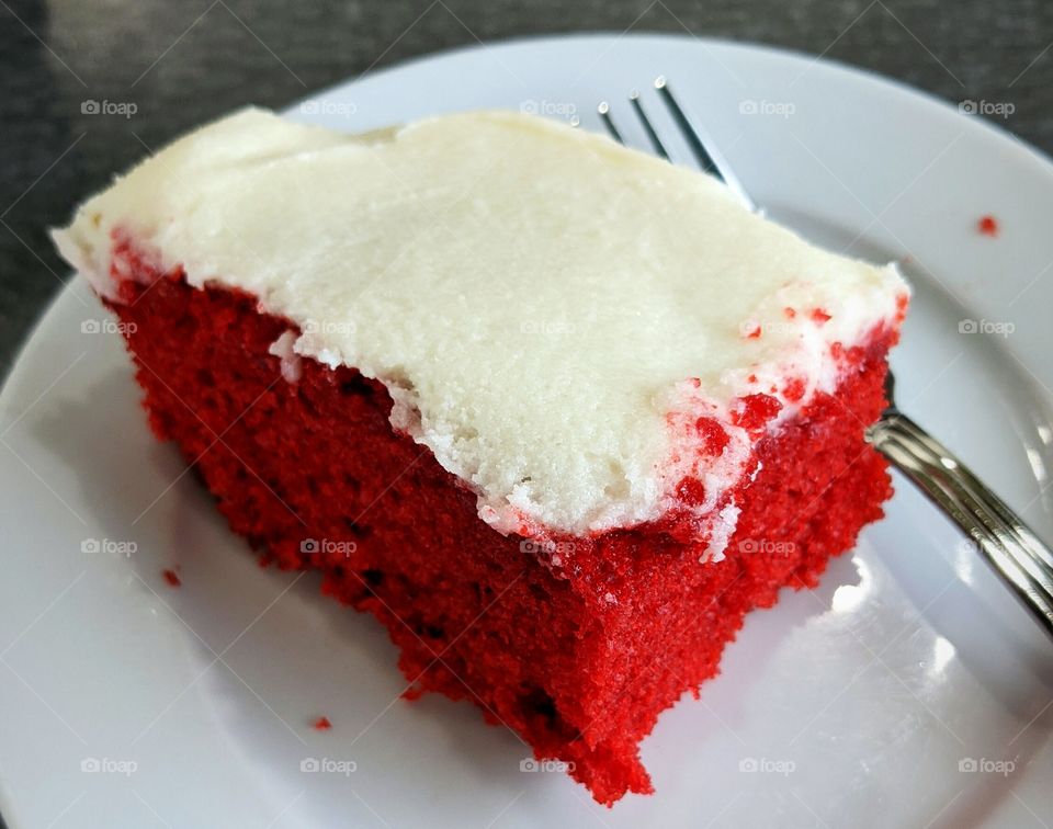Red velvet cake always makes me smile