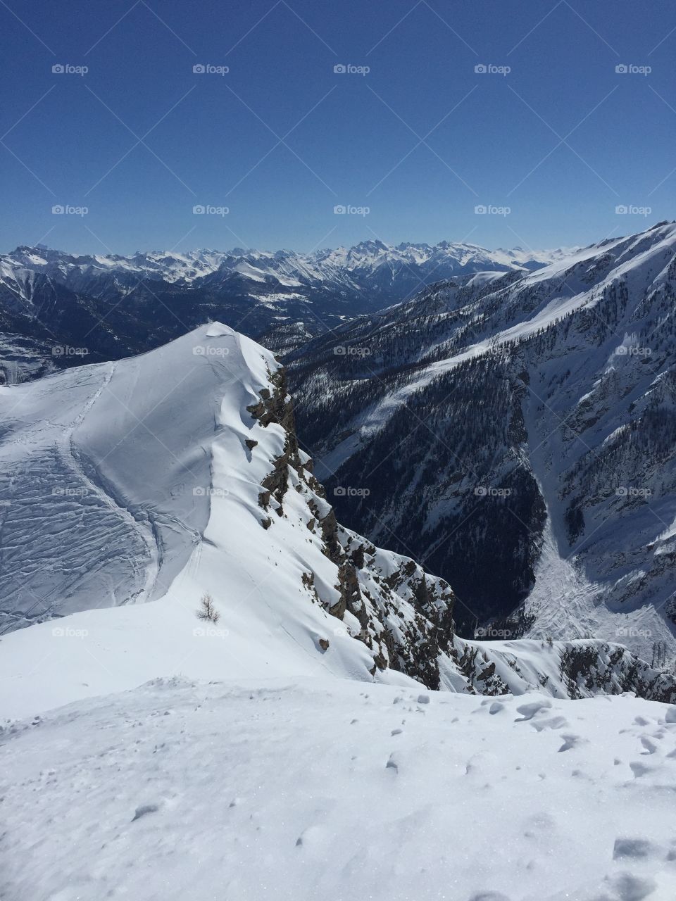 Puy st. Vincent ski slope