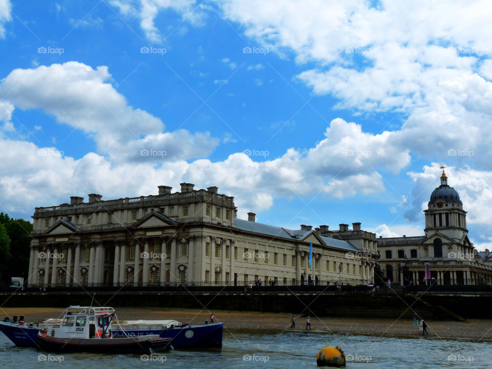 sky blue london clouds by llotter