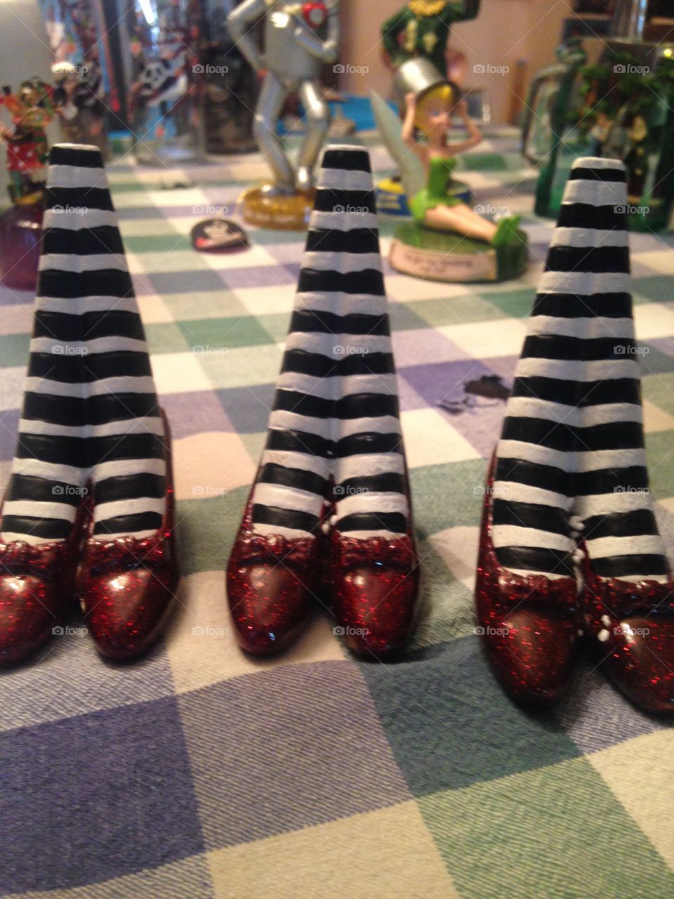 The Wizard of  Oz-A pair of Zebra stripes socks and shoes from Dorothy.