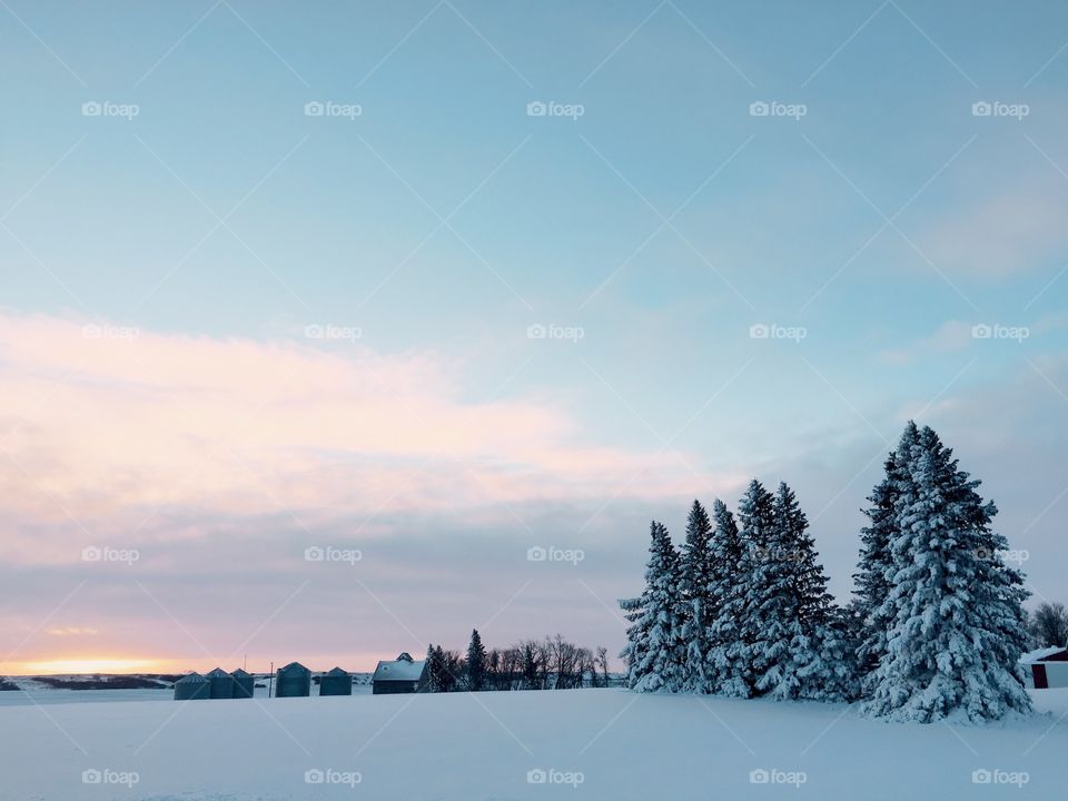 Dusk on the Prairie.