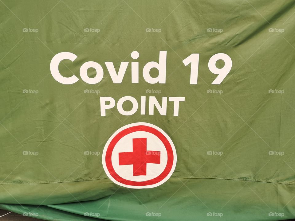 mobile vaccination point in the city of Livorno, Italy (covid-19)