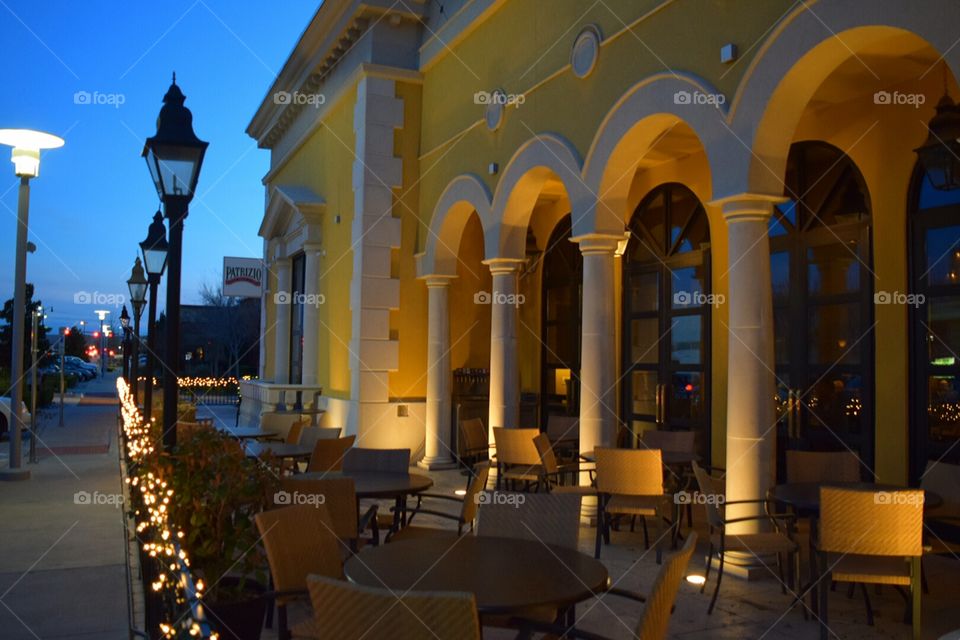 Evening in Allen. meeting up with some friends to eat.