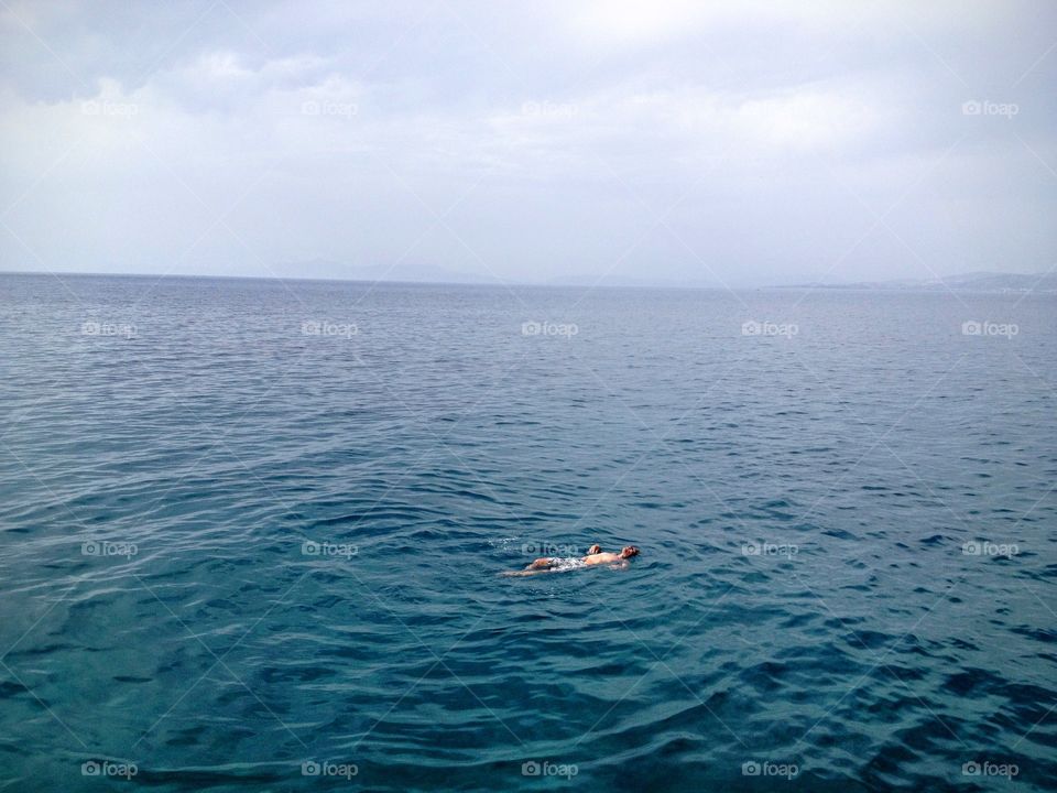 Floating in the Ocean