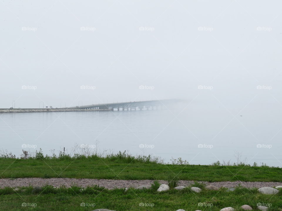 fog rolling in on the bridge