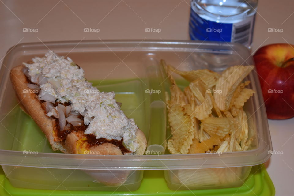 Lunchbox is ready to go.