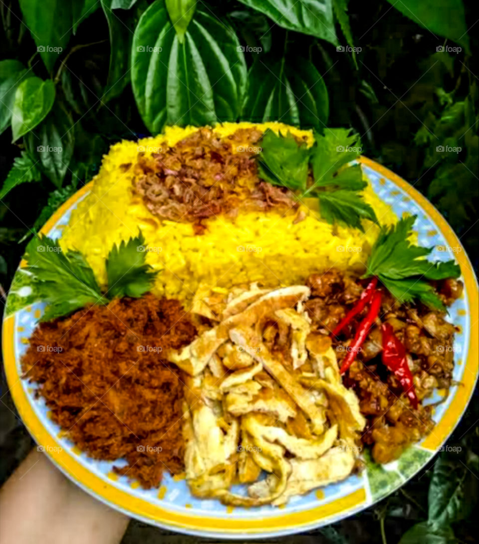 delicious plate of yellow rice