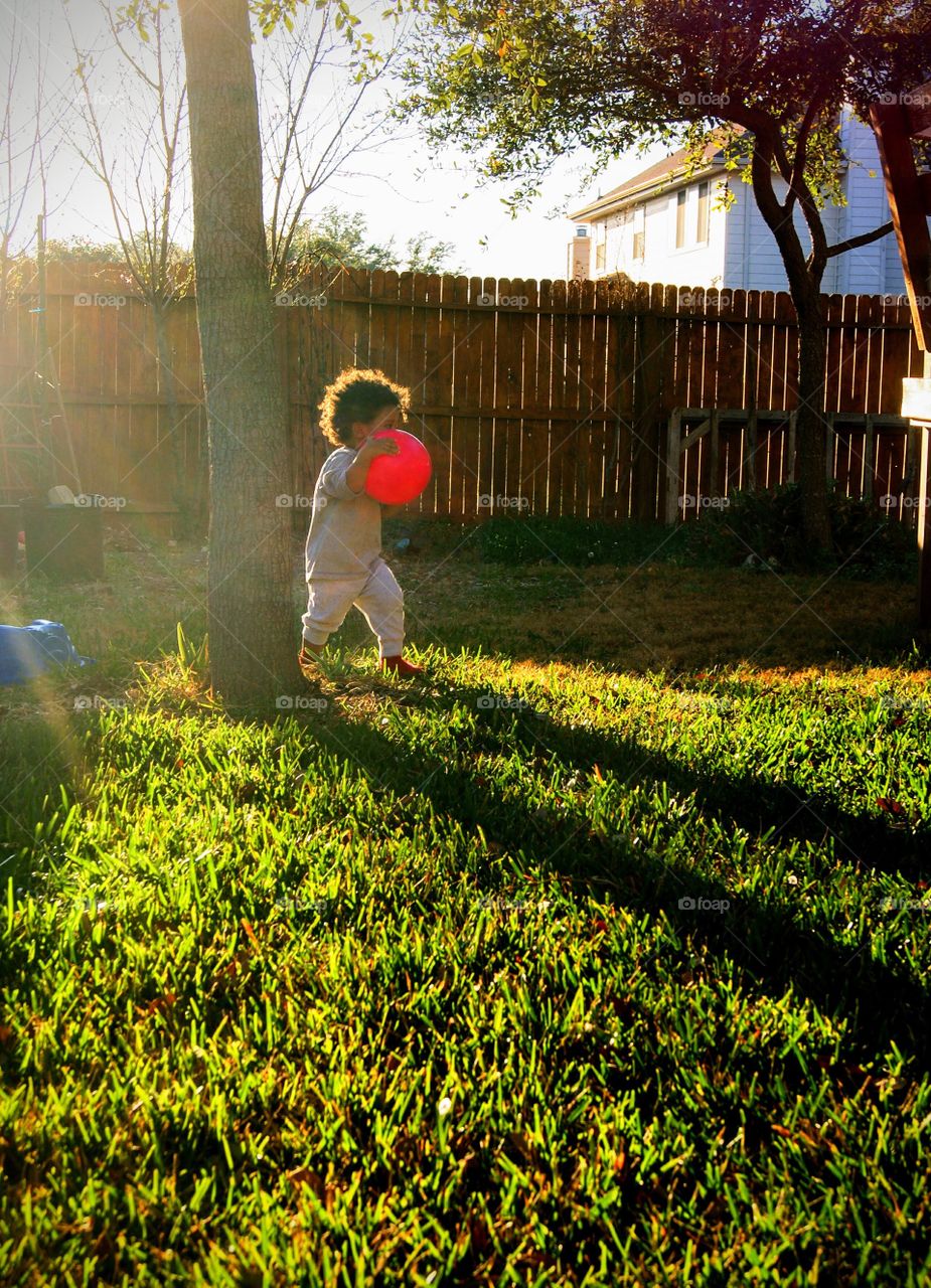 Everyone should have at least one red ball in their life to throw, catch or even just to hold and walk around with it.