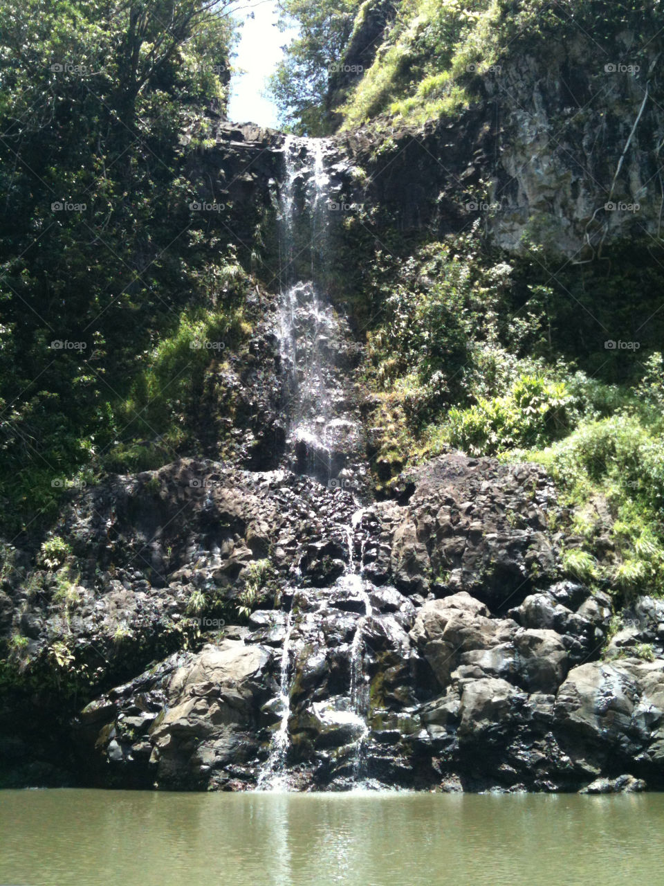 waterfall pool rocks paradise by halibody
