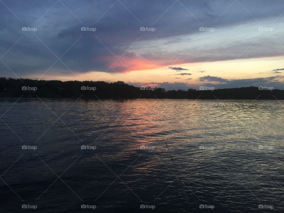 Sunset . Smith mountain lake VA