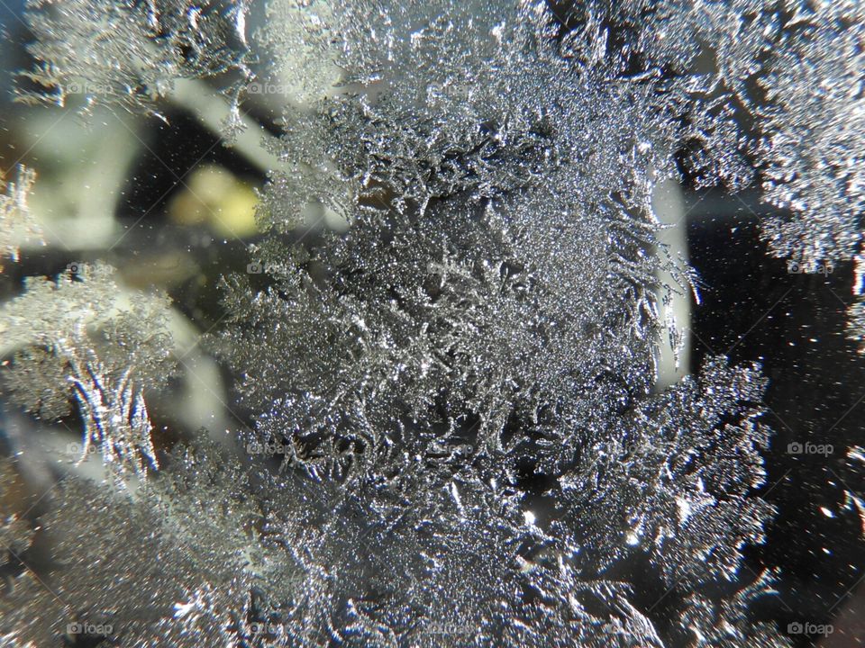 Frosty crystals