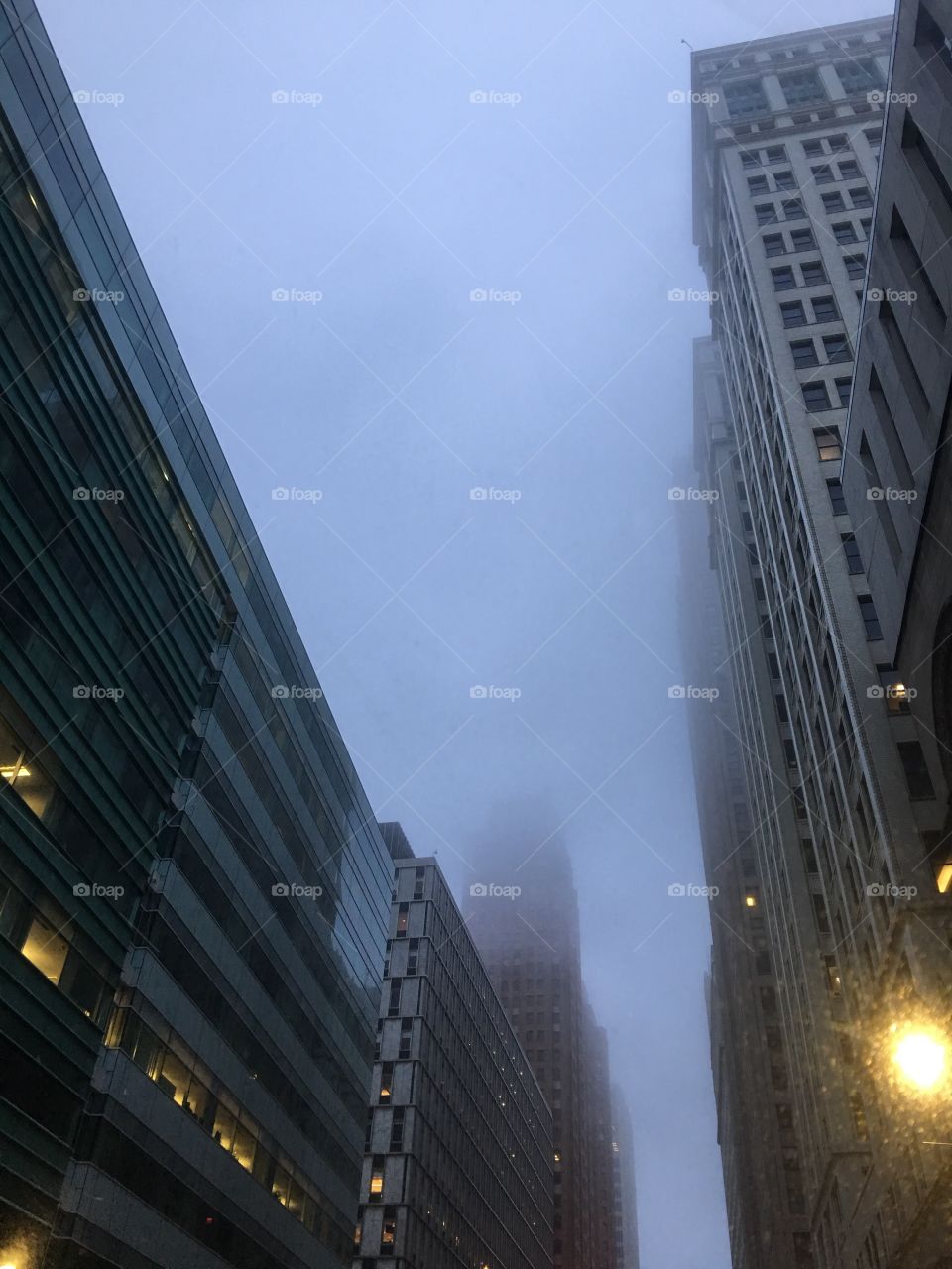 Foggy in the city