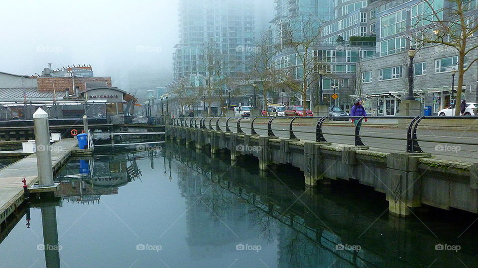 Seawall along Vancouver's Coal Harbour