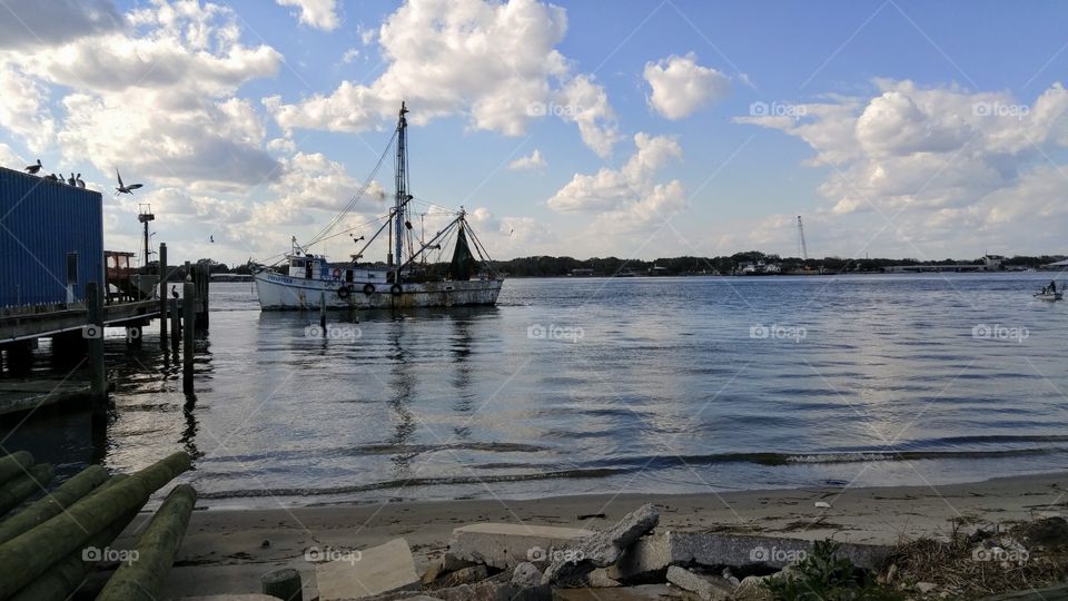 Mayport  Florida shrimp boat