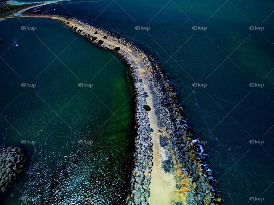 Two Rocks Perth Australia. Long walk