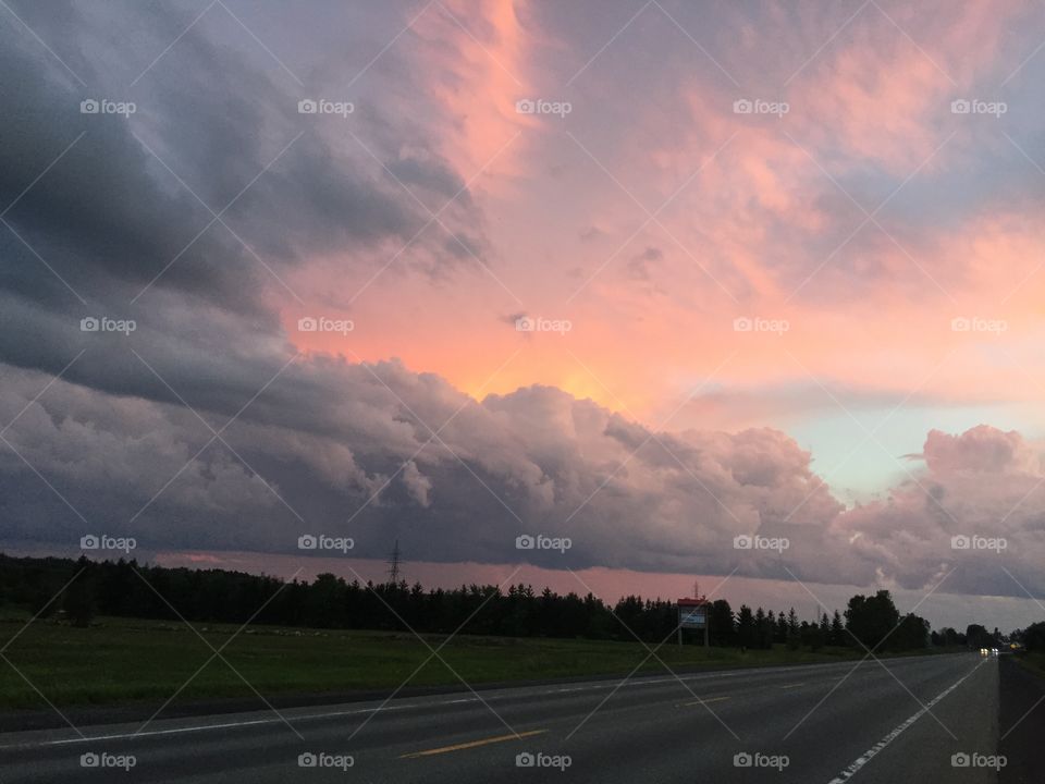 Lovely sunset  beautiful sky