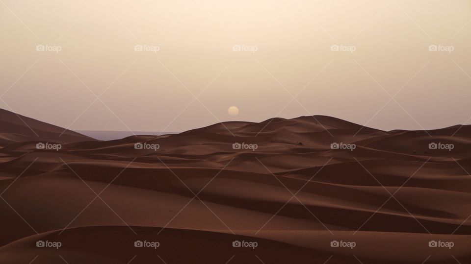 Sunrise at the desert