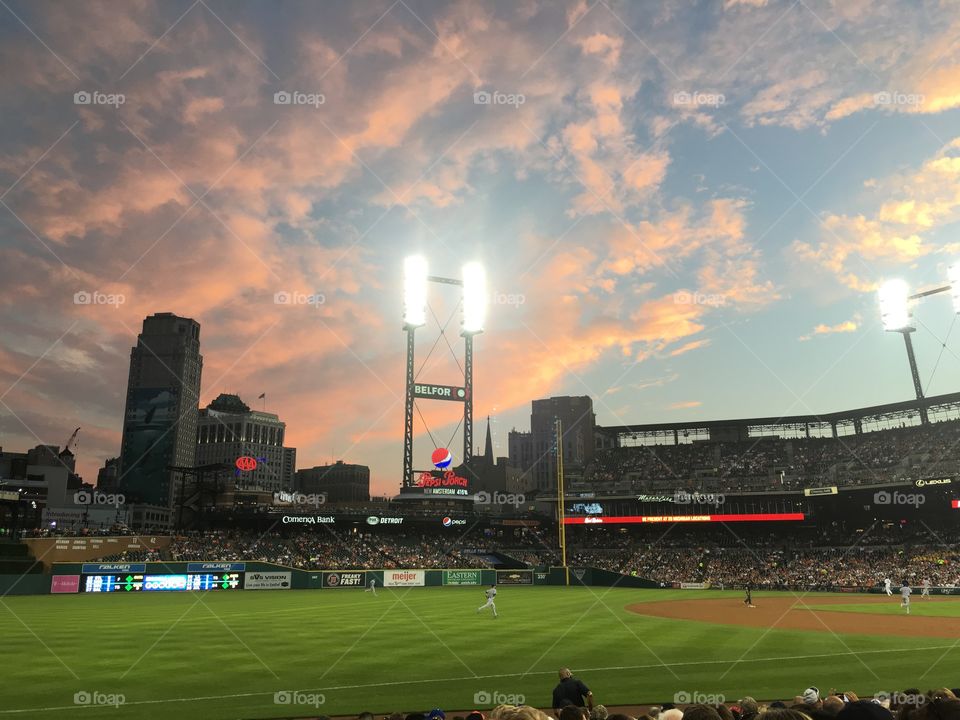 Ballpark Sunset