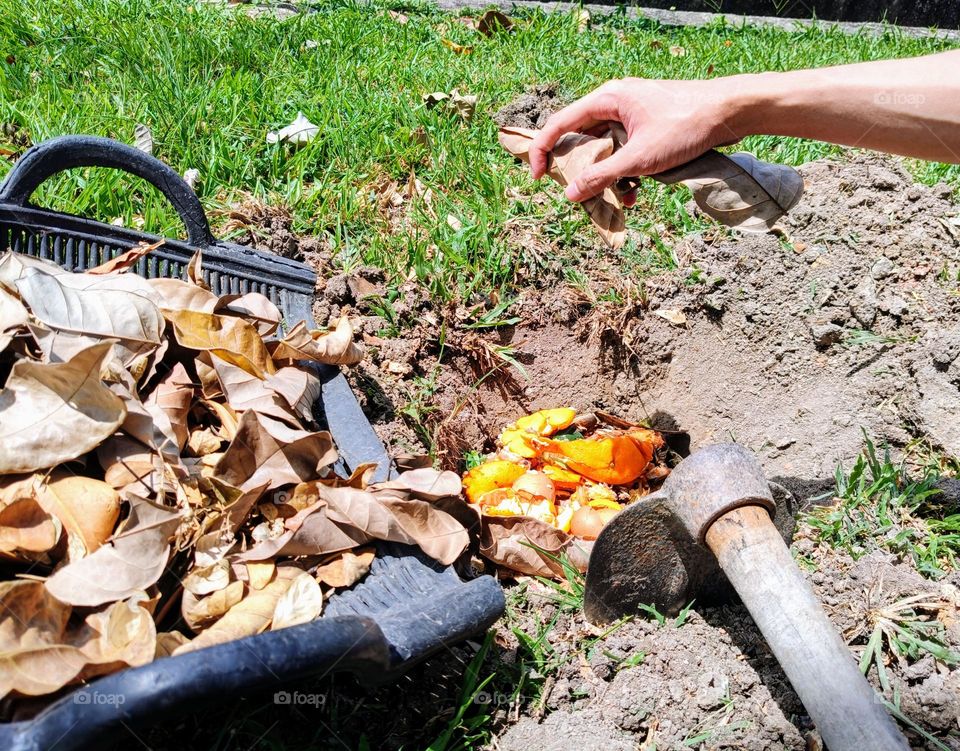 Making compost save the Earth.