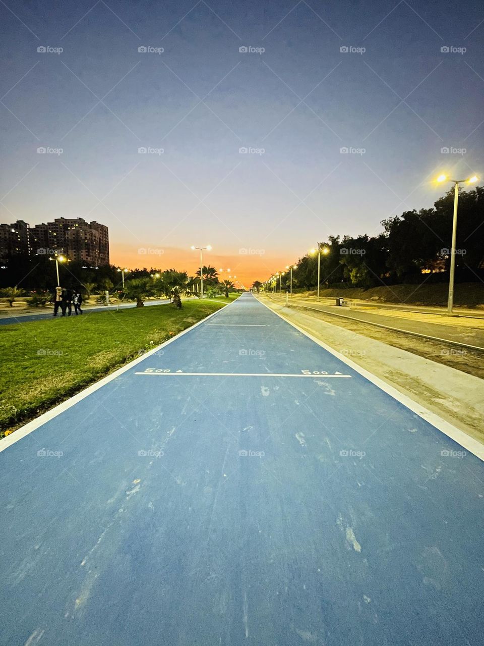 Colors over the track