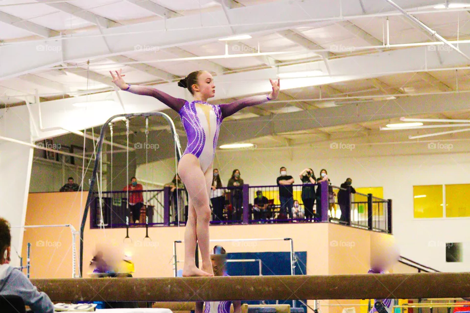 balance beam in action