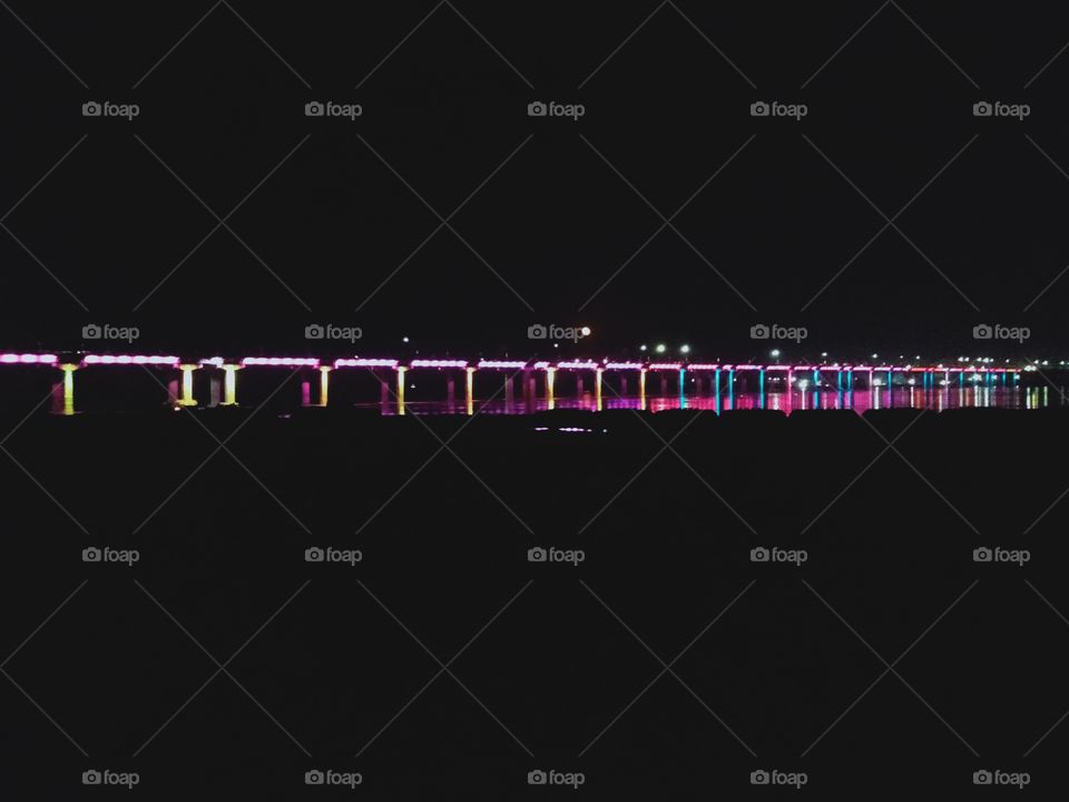 bridge decoration with light