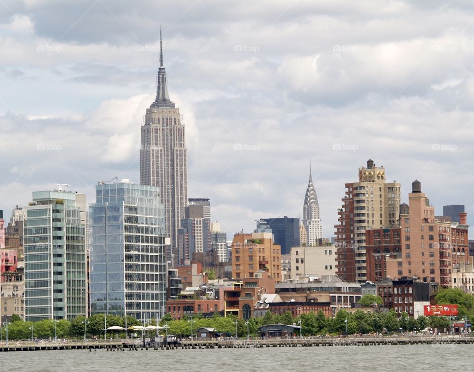 Skyline of NYC and Empire State Building 