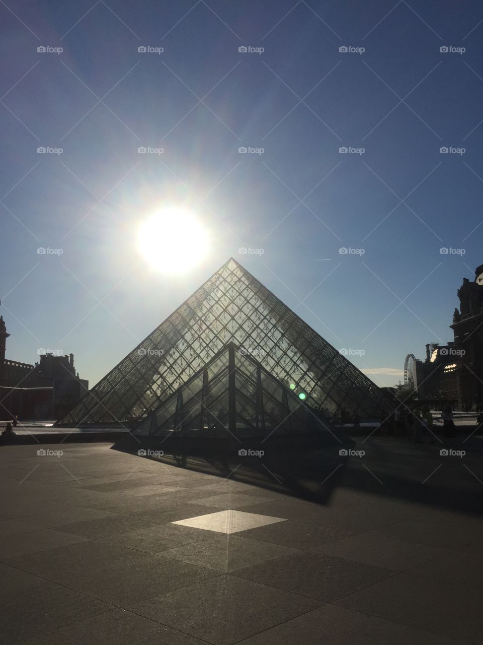 Louvre Pyramids in Paris