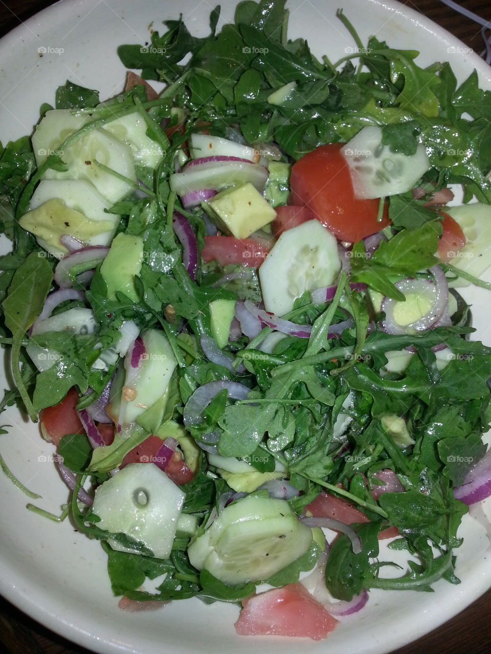 Fresh Arugula Salad. Lunch