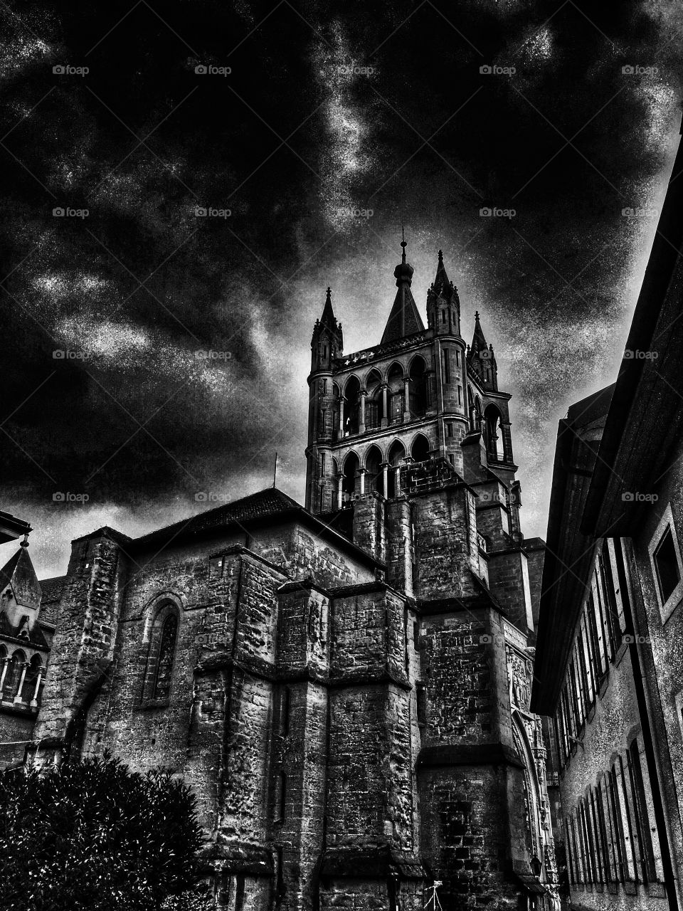 Cathedral black and white 