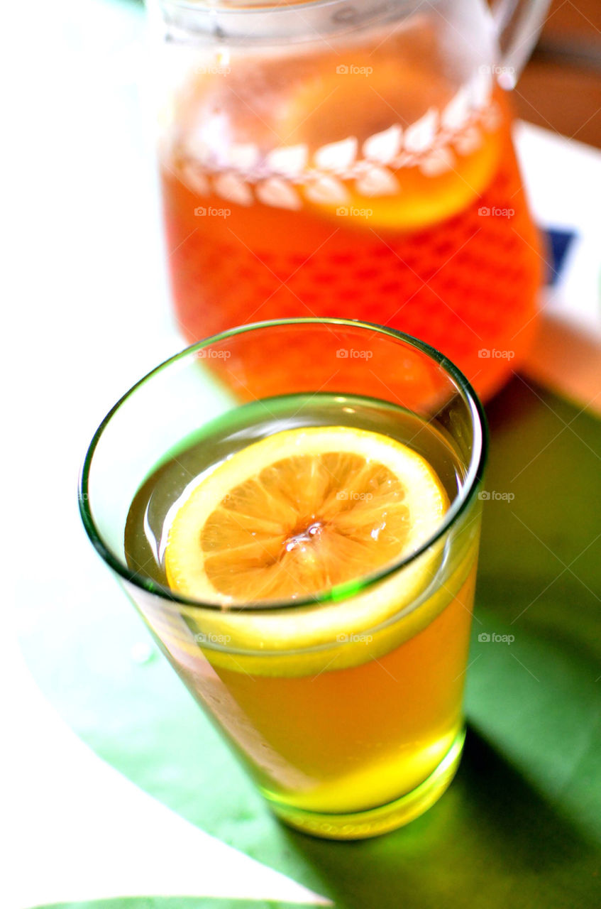 fresh tea lemon retro by rauknrolla