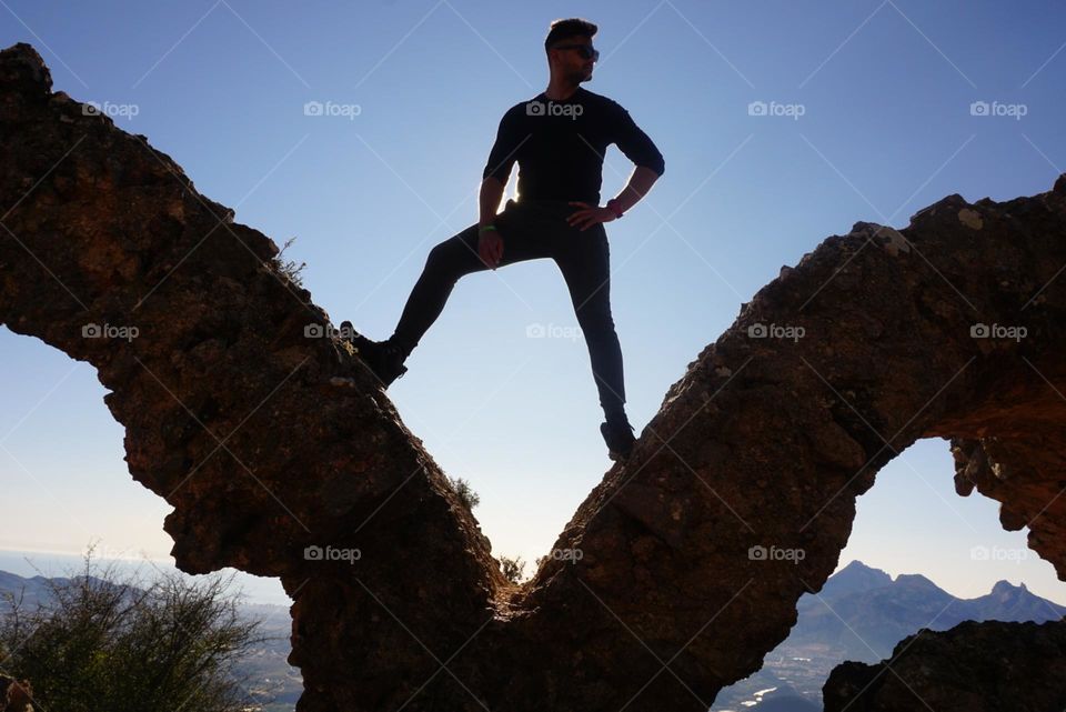 Rock#sky#adventure#human#silhouette