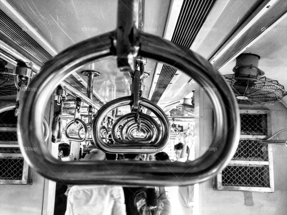 #train #life #worklife #daily #travel #mumbai #life #lifeline #train #coach #inside #view #steel #bars #handles Black white pictures