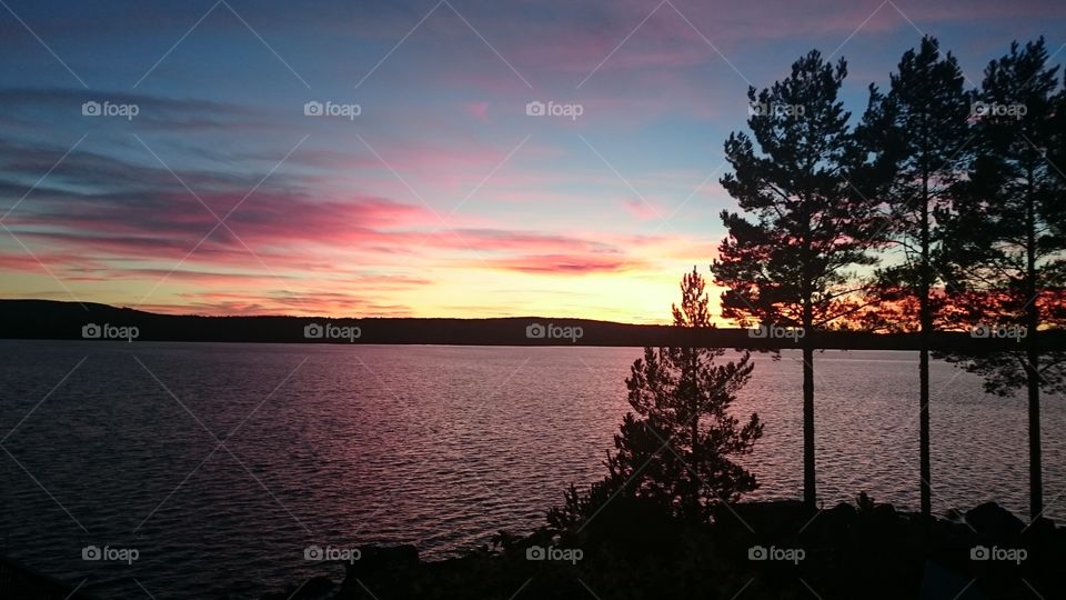 Cabin Lake Sunset