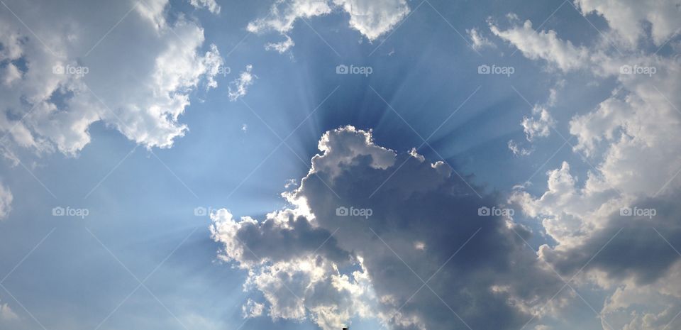 Low angle view of sky and clouds