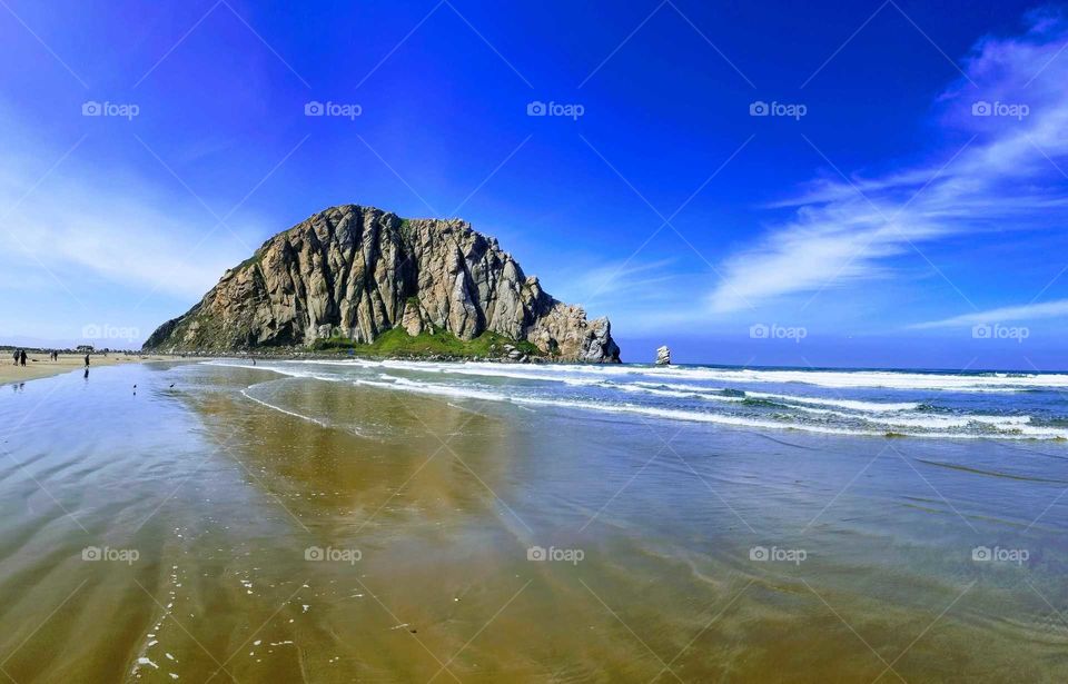 Morro Rock in Morro Bay California
