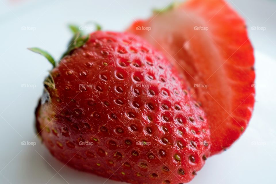 Close-up of strawberries fruit