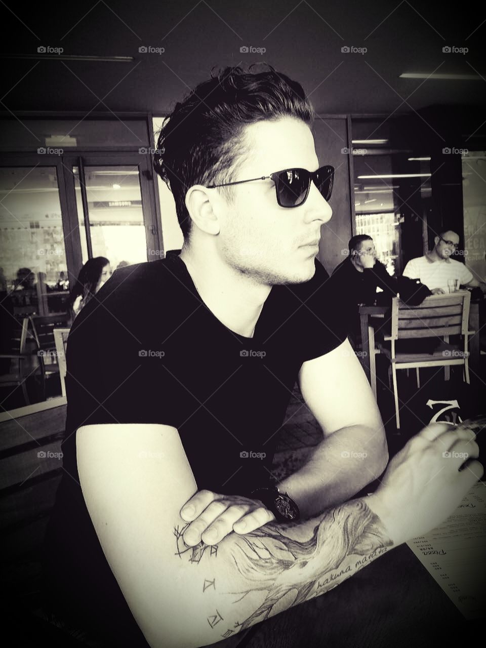 deep thinking of a friend