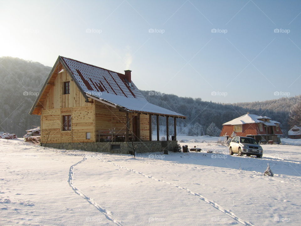 house in the mountain