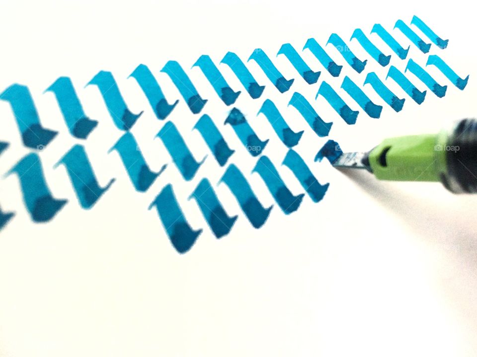 Calligraphy practice 