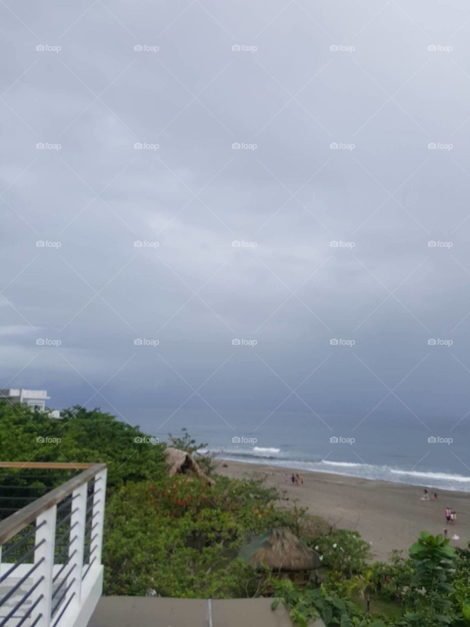 beach view from balcony
