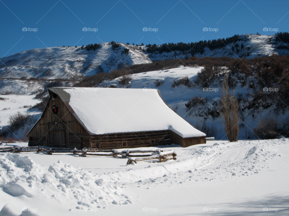 snow winter sky blue by trist9