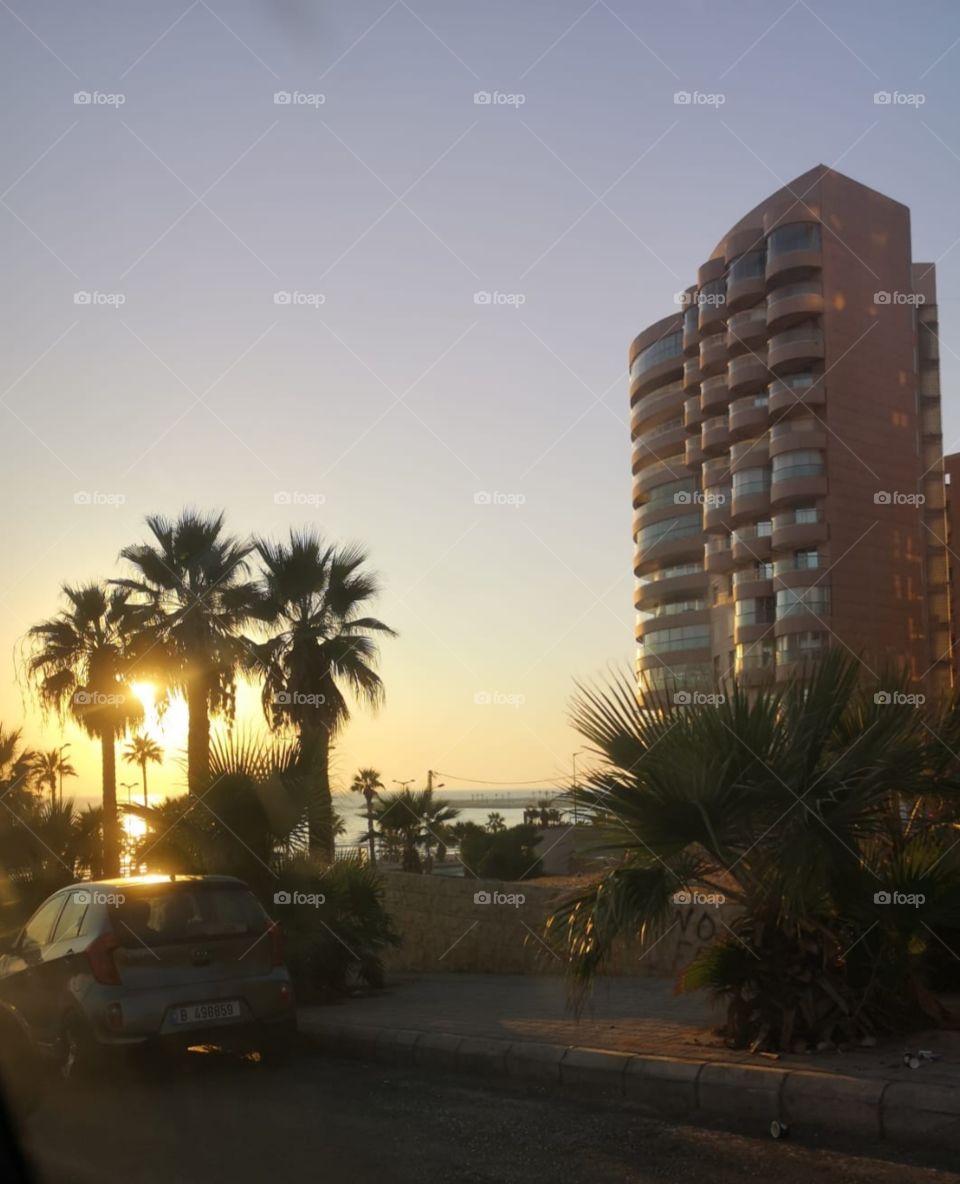 Sonnenuntergang in Libanon