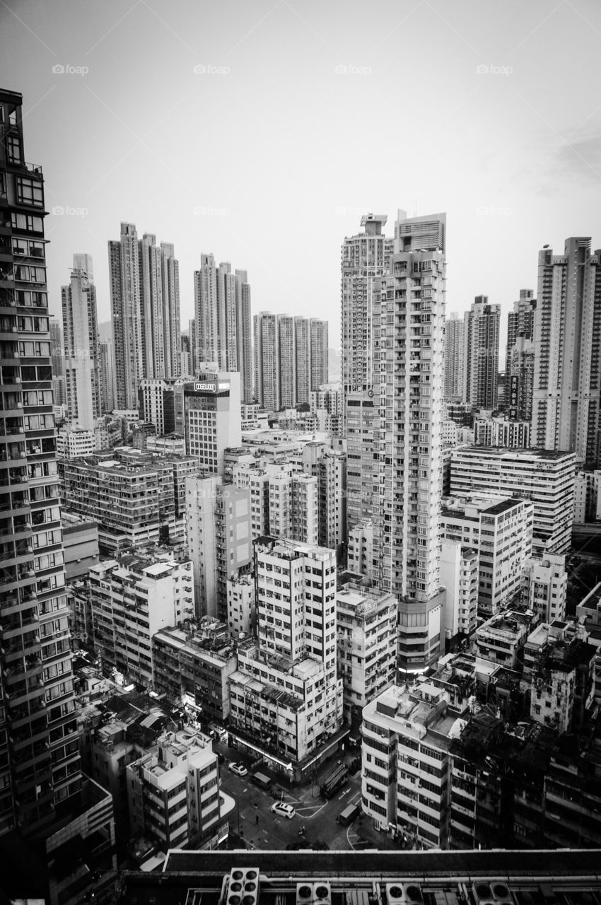 Hong Kong city buildings