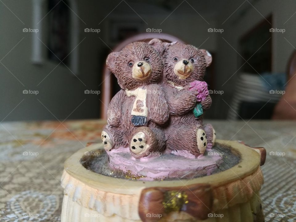 showpiece of teddy bears