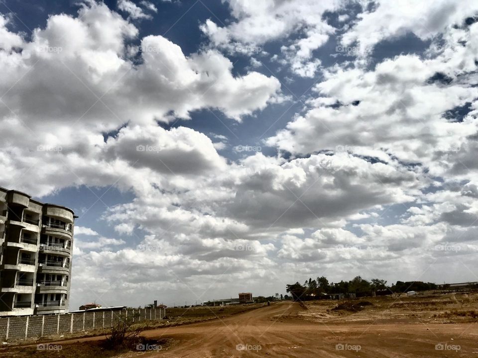 Cloud sky horizon Nature landscape Architecture built structure Road environment no people Transportation inThika Kenya 