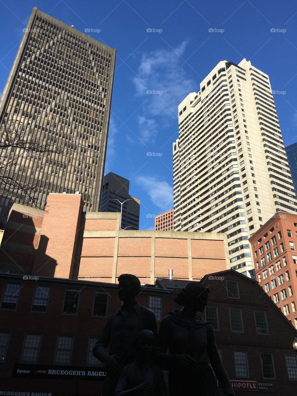 Boston in the evening light