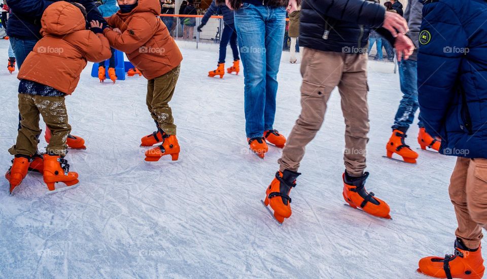 Ice skating